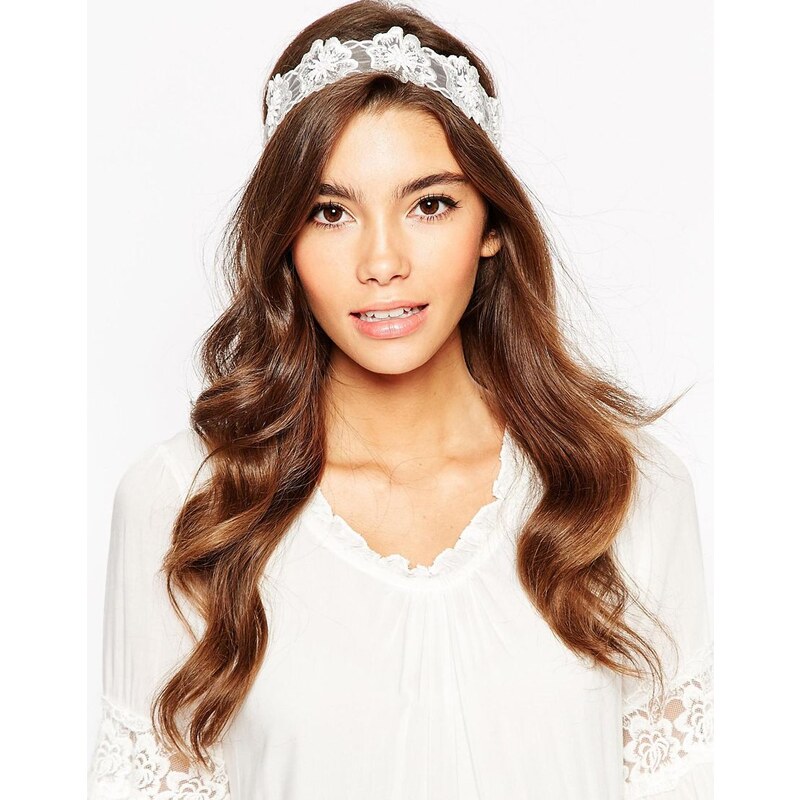 ASOS - Haarband mit Sommerblumendesign - Weiß