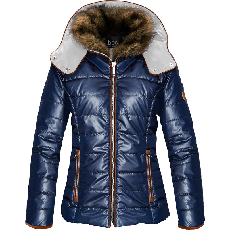 bpc bonprix collection Stepp-Jacke mit Kapuze langarm in blau für Damen von bonprix