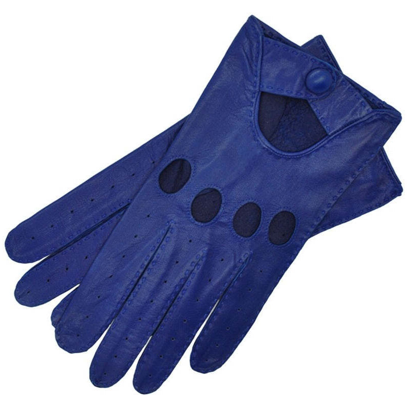1861 Glove manufactory Rome Royal Blue Driving Gloves