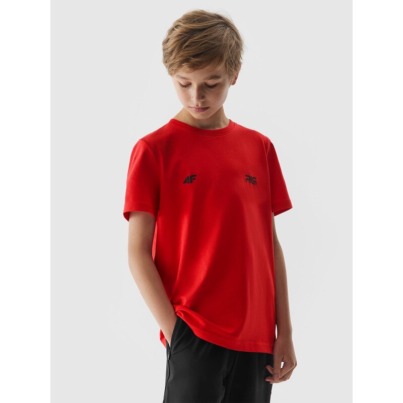 4F 4F x Robert Lewandowski T-Shirt mit Print für Kinder - rot - 122