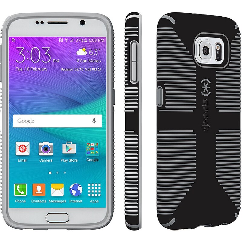 Speck HardCase »CandyShell Grip Samsung Galaxy S6 Black/Slate Grey«