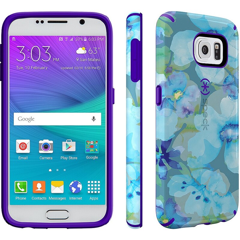 Speck HardCase »CandyShell Inked Samsung Galaxy S6 Aqua Floral Blu«