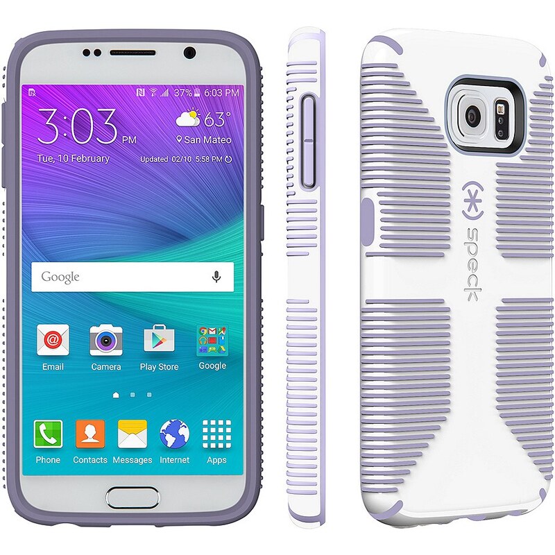 Speck HardCase »CandyShell Grip Samsung Galaxy S6 White/Heather Pu«