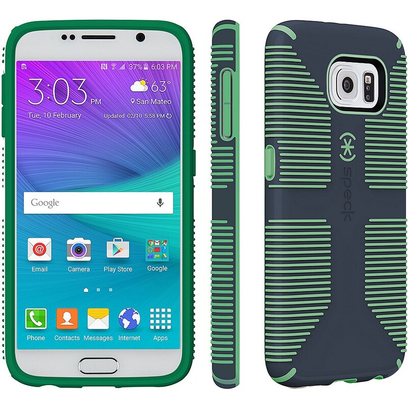 Speck HardCase »CandyShell Grip Charcoal Grey/Dragon Green Samsung«