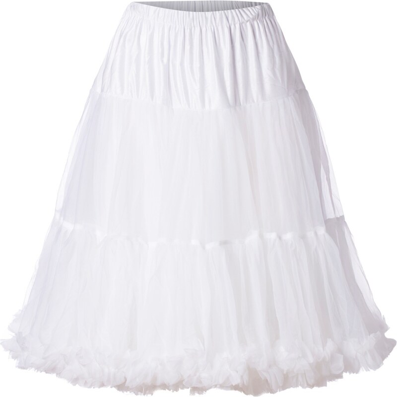 Banned Retro Queen Size Lola Lifeforms Petticoat in Weiß