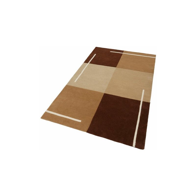 THEKO EXKLUSIV Teppich exklusiv Ottawa handgetuftet reine Schurwolle braun 7 (B/L: 240x320 cm),8 (B/L: 290x390 cm)