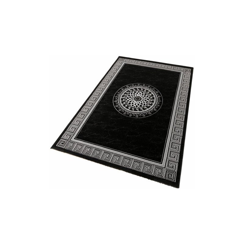 Teppich Aura 776 mit Lurex Glanzgarn LALEE schwarz 2 (B/L: 80x150 cm),3 (B/L: 120x170 cm),4 (B/L: 160x230 cm),6 (B/L: 200x290 cm)
