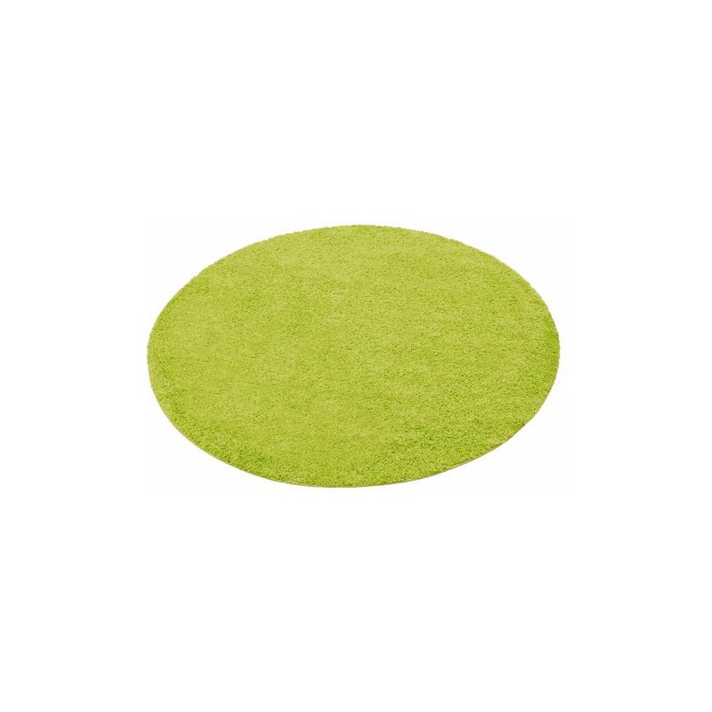 MY HOME Hochflor-Teppich rund Bodrum Höhe 30 mm gewebt grün 10 (Ø 190 cm),9 (Ø 140 cm)