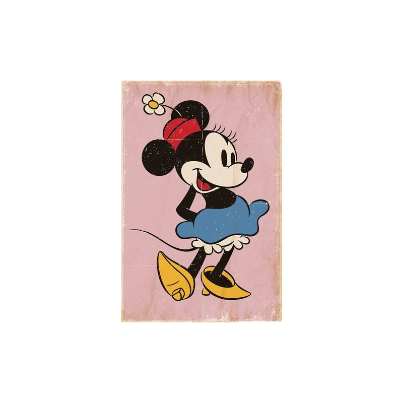 Deco Panel Minnie Mouse - retro 60/90 cm HOME AFFAIRE bunt