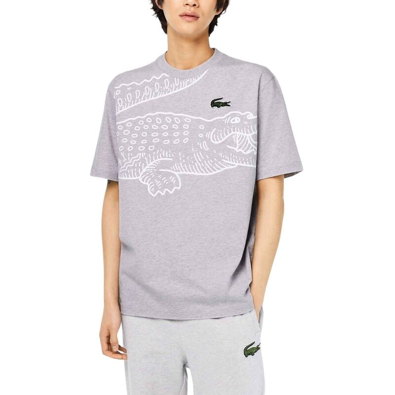 Lacoste Herren Th5511 Turtle Neck T-Shirt, Silber-China, XL