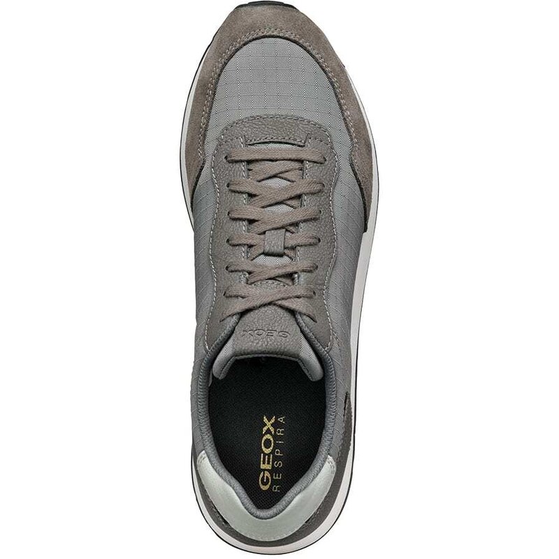 Geox Leder-Sneakers "Partenio" in Grau | Größe 42