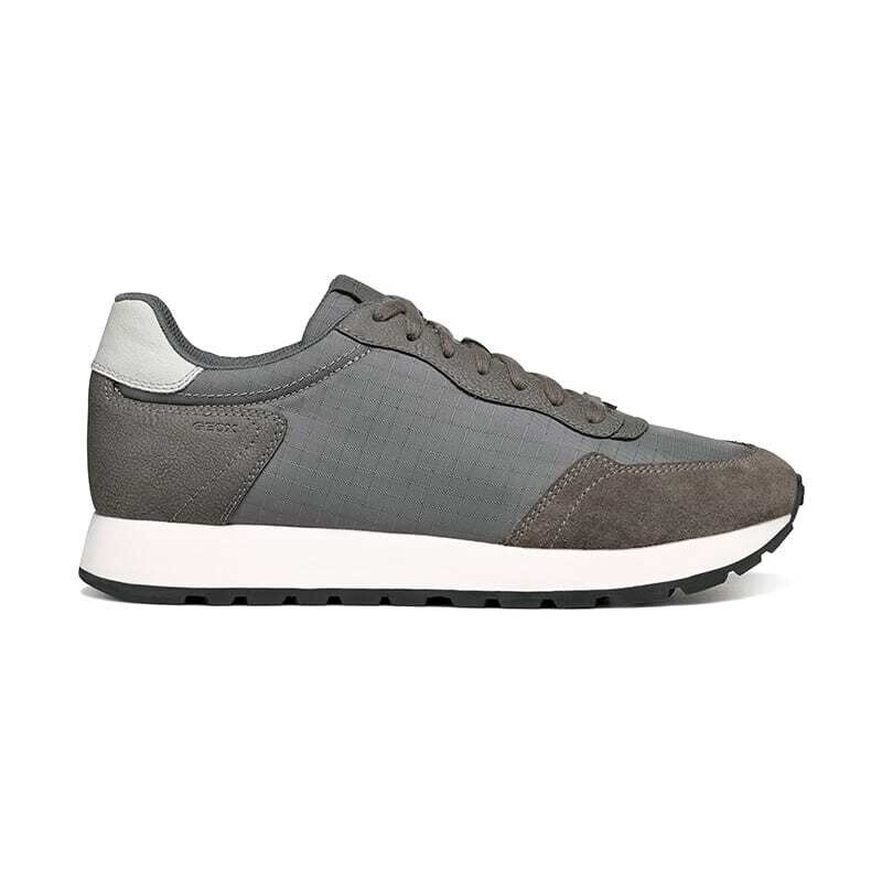 Geox Leder-Sneakers "Partenio" in Grau | Größe 41