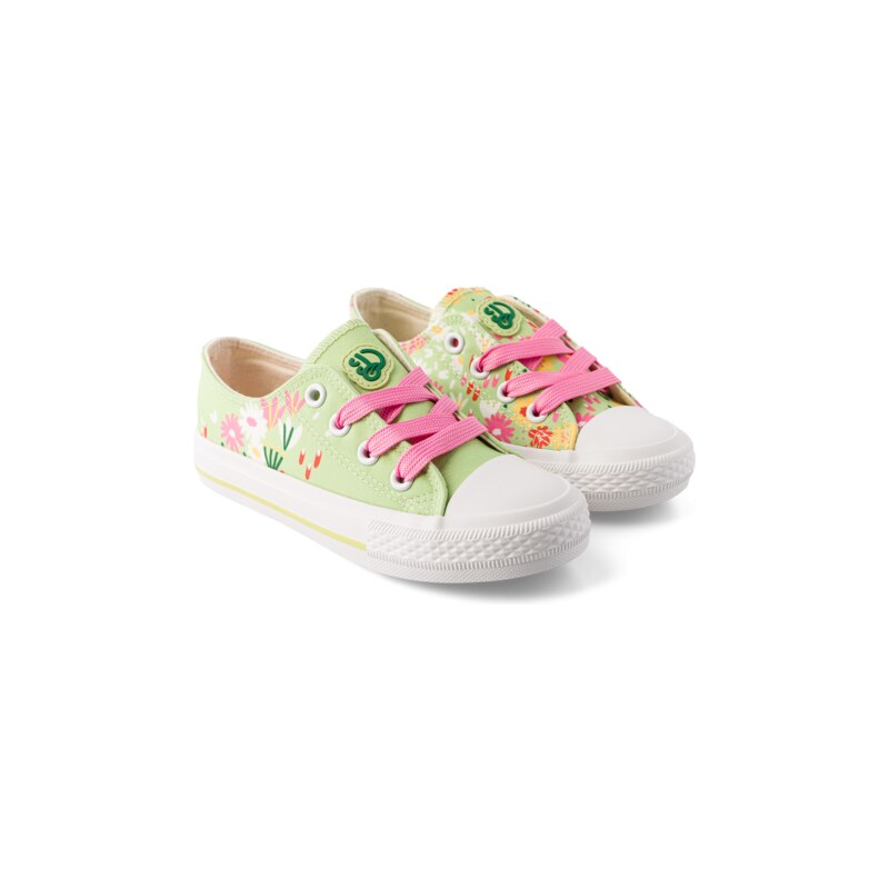 Dedoles Lustige Canvas-Schuhe für Kinder Blumengarten