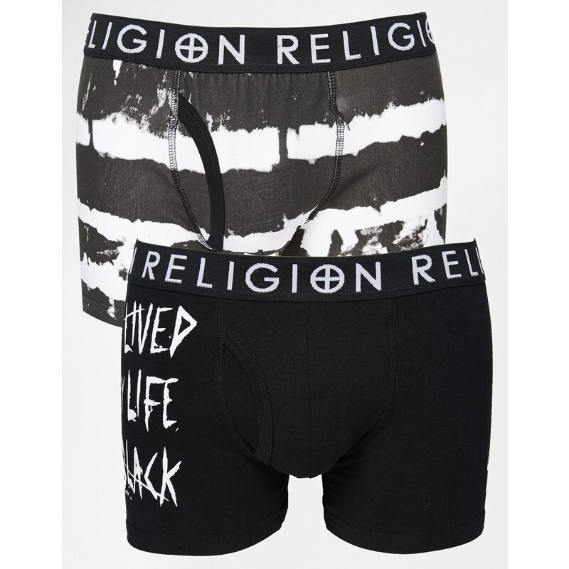 Religion - Unterhosen im 2er-Set - Schwarz
