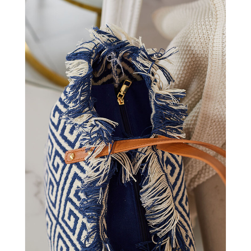 marka niezdefiniowana Royalfashion Women's Fabric Shoulder Bag - blue