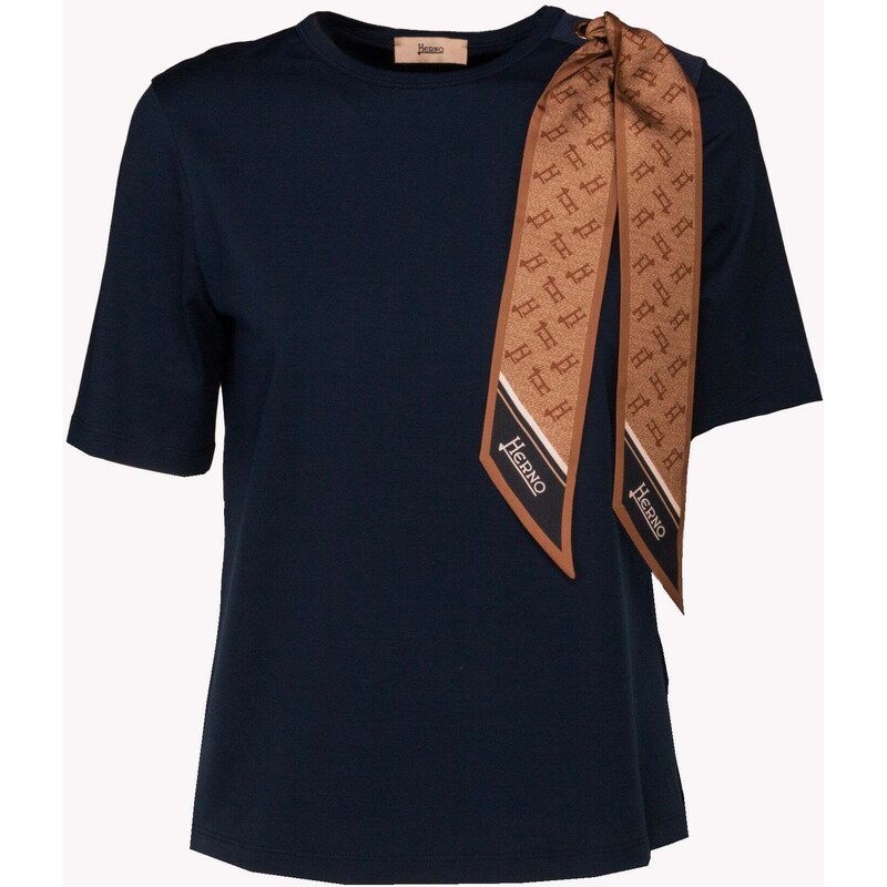 HERNO T-shirt with scarf