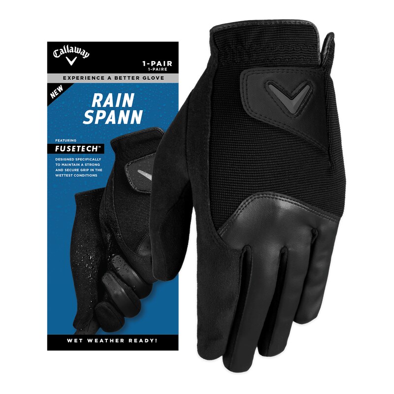 Callaway Rain Spann Glove (Pair) ML black Panske