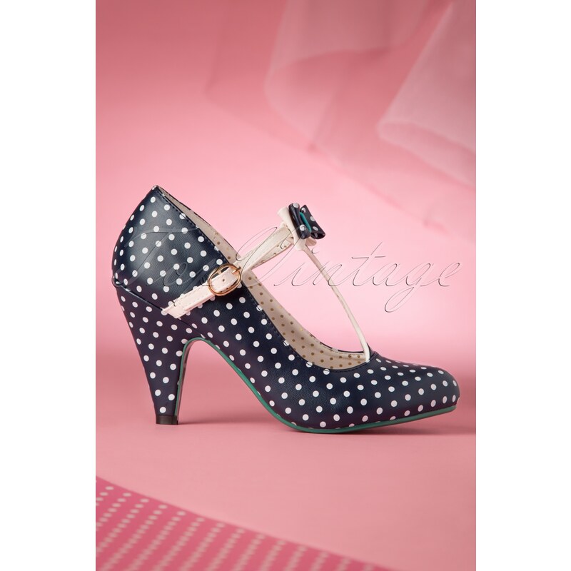 Dancing Days by Banned 50s Marilyn Pump in Navy