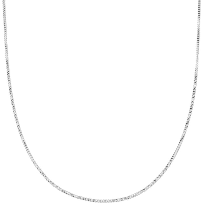 Lucleon Silberfarbene Ketten Halskette 2mm