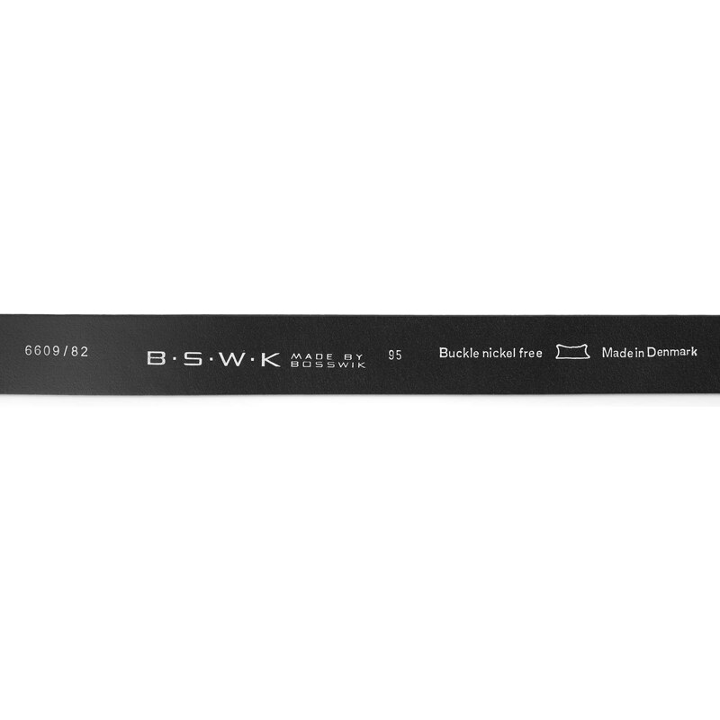 BSWK Schwarzer Ledergürtel Mit Automatikschnalle