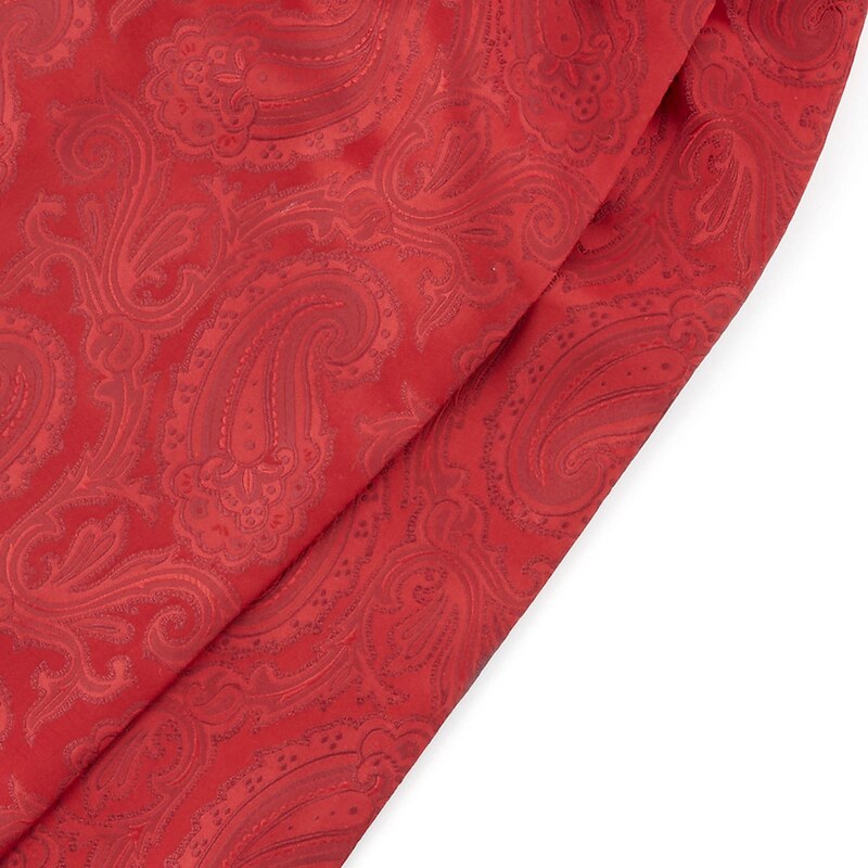Tailor Toki Vintage Roter Paisley Krawattenschal Aus Polyester