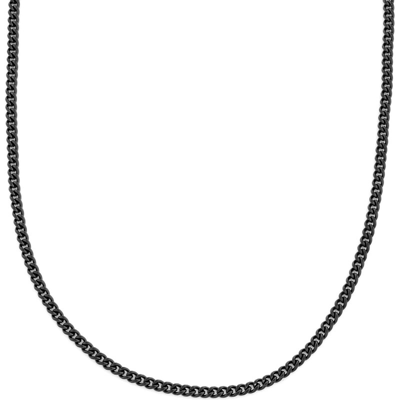 Lucleon Schwarze Ketten Halskette 4mm