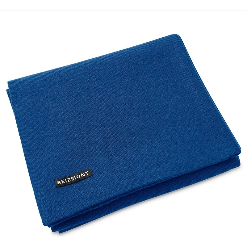Seizmont Hiems | Blauer Schal aus Wollgemisch