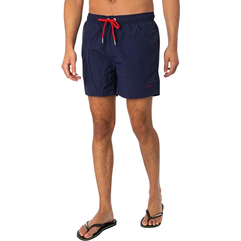 GANT Herren Swim Shorts Badehose, Marine, XL