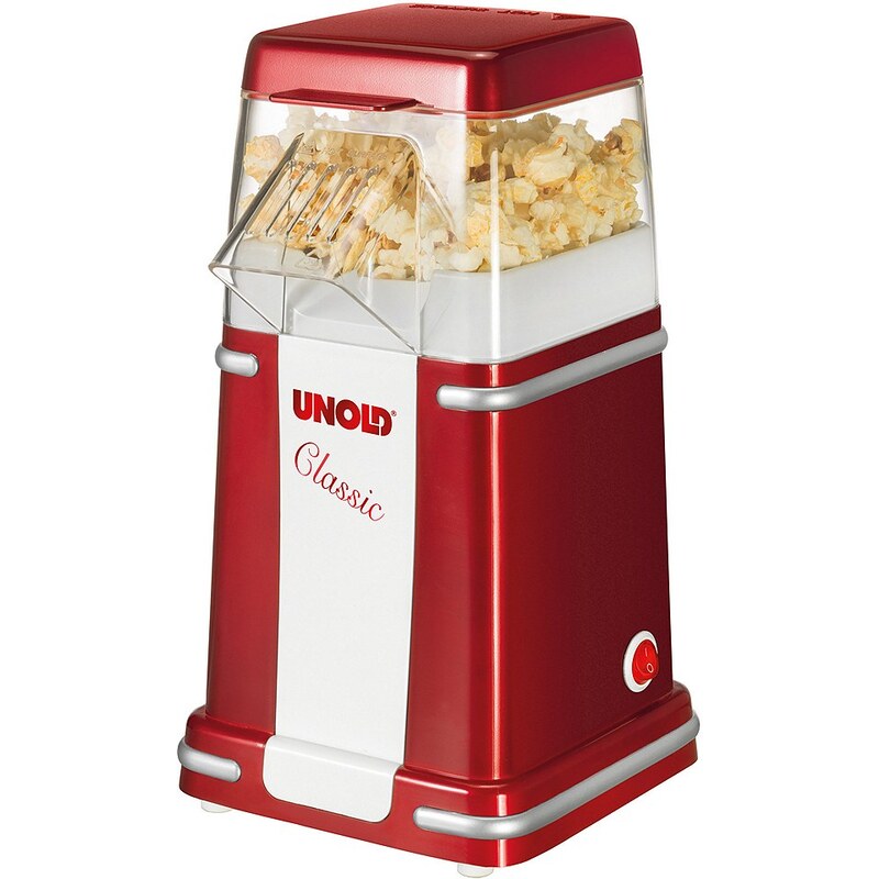 Unold Popcornmaker Classic, 900 Watt, rotmetallic/weiß