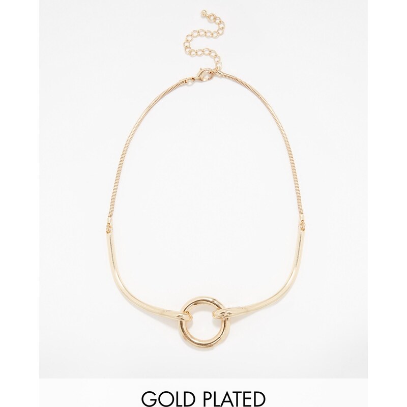 Designsix - Halskette mit goldenem Ring - Gold