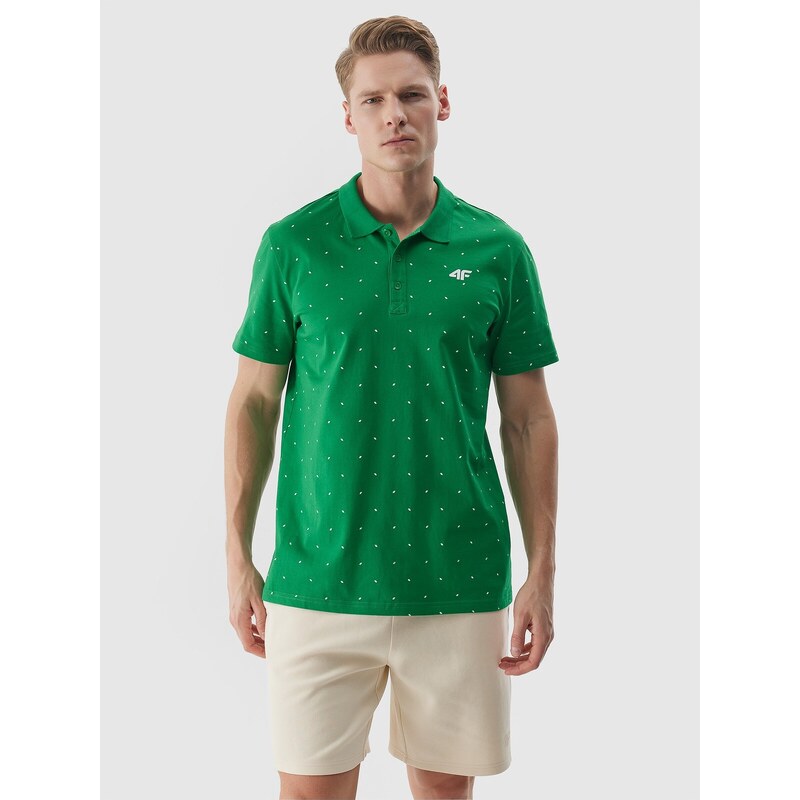 4F Regular Fit Poloshirt für Herren - grün - L