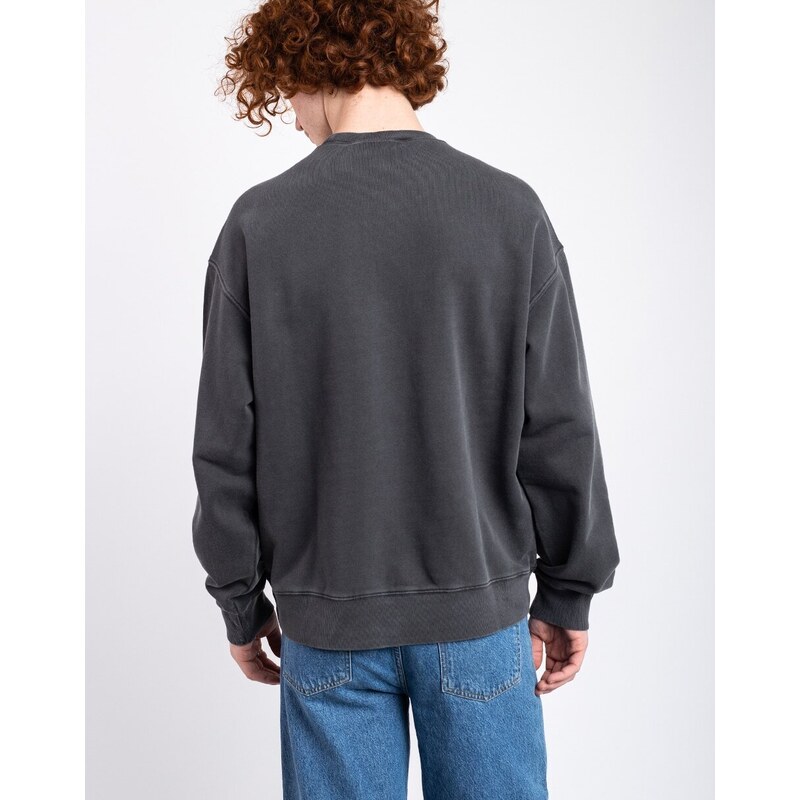 Carhartt WIP Nelson Sweat Charcoal garment dyed