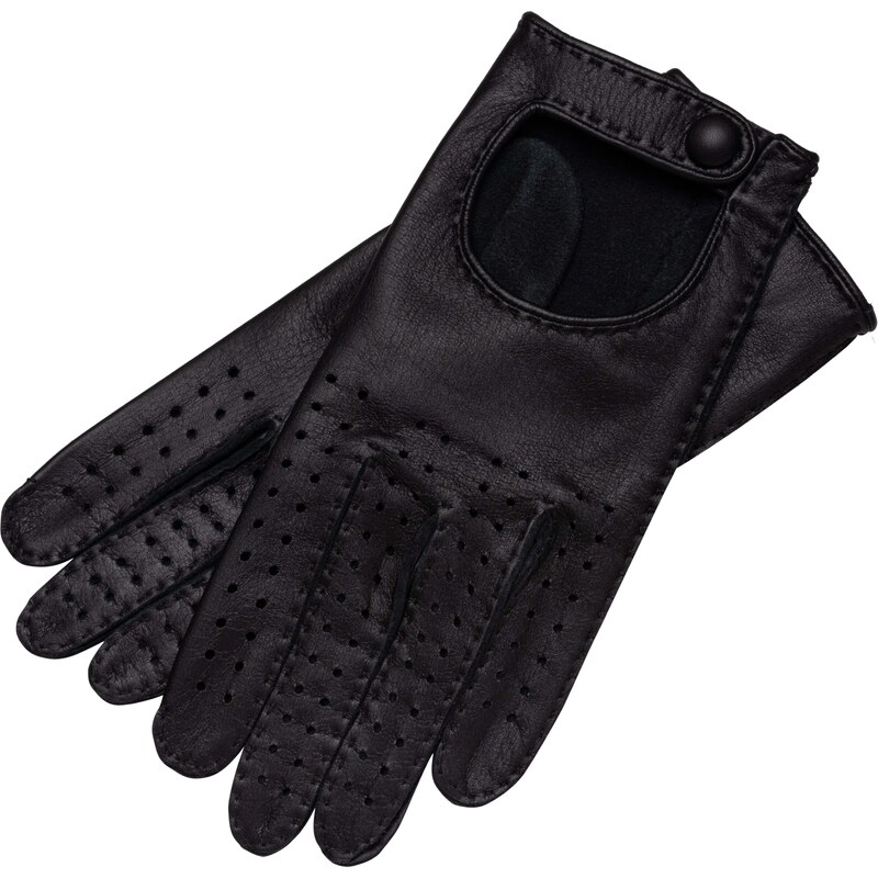 1861 Glove manufactory Monza Black Deerskin Driving Gloves