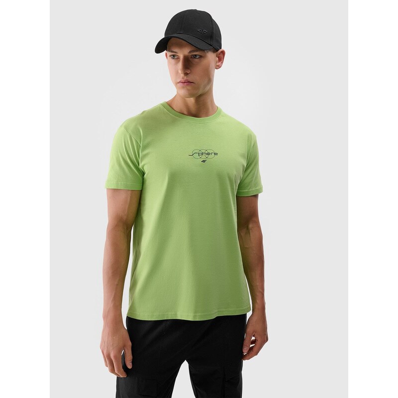 4F Regular Fit T-Shirt mit Print für Herren - grün - L