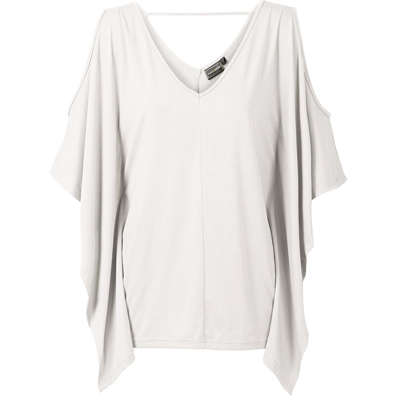 RAINBOW Shirt Tunika 3/4 Arm in weiß für Damen von bonprix