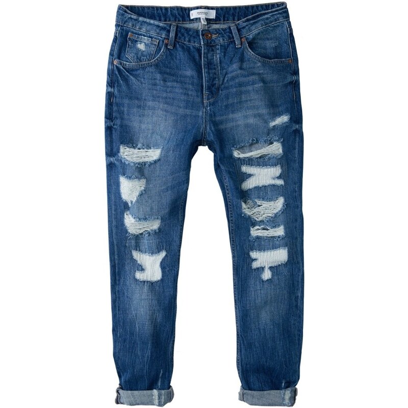 Mango ANGIE Jeans Relaxed Fit dark blue