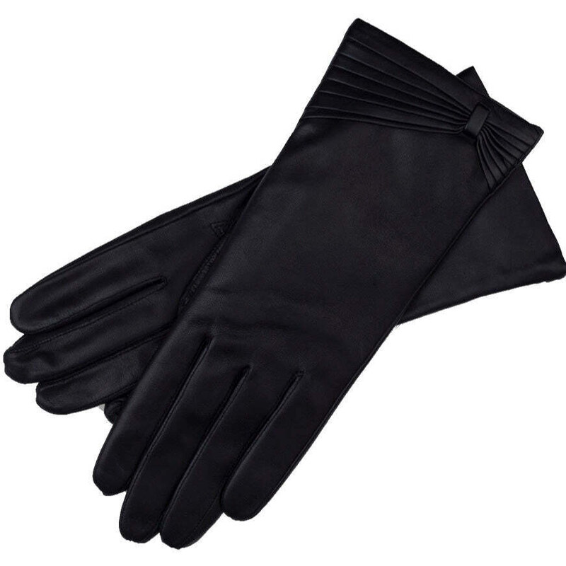 1861 Glove manufactory Varese Black Nappa Leather Gloves