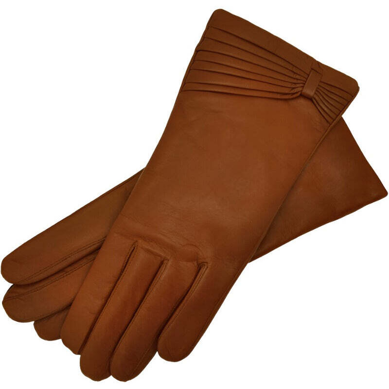 1861 Glove manufactory Varese Saddle brown Nappa Leather Gloves