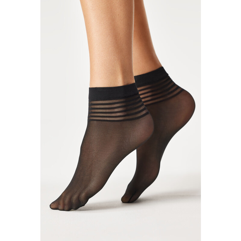 Gabriella Nylon-Socken Yoko schwarz