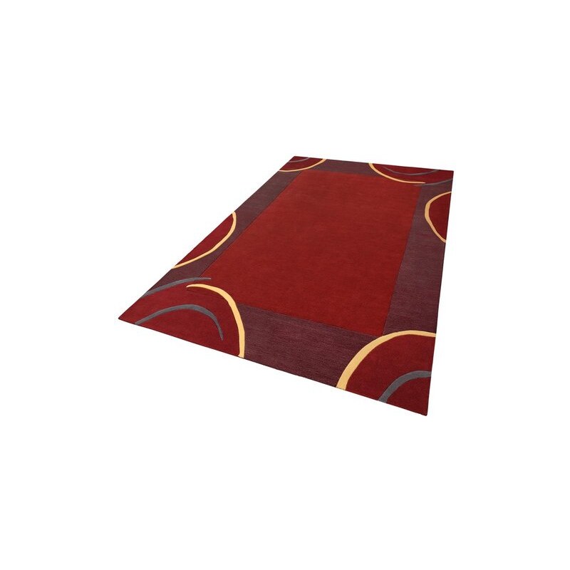 Teppich exklusiv Bellary handgearbeiteter Konturenschnitt handgetuftet reine Schurwolle THEKO EXKLUSIV rot 7 (B/L: 240x320 cm),8 (B/L: 290x390 cm)