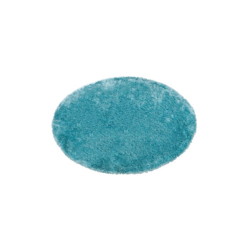 KAYOOM Hochflor-Teppich Rund Diamond 700 Höhe 45mm handgearbeitet blau 10 (Ø 200 cm),40 (Ø 160 cm),9 (Ø 120 cm)