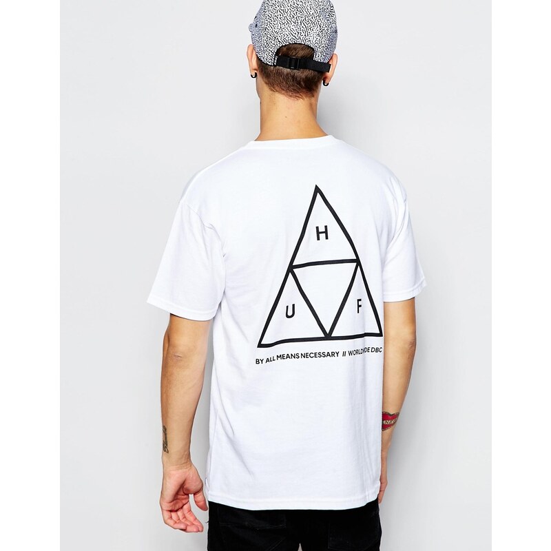 HUF - Triple - T-Shirt mit Dreieckssymbol - Weiß