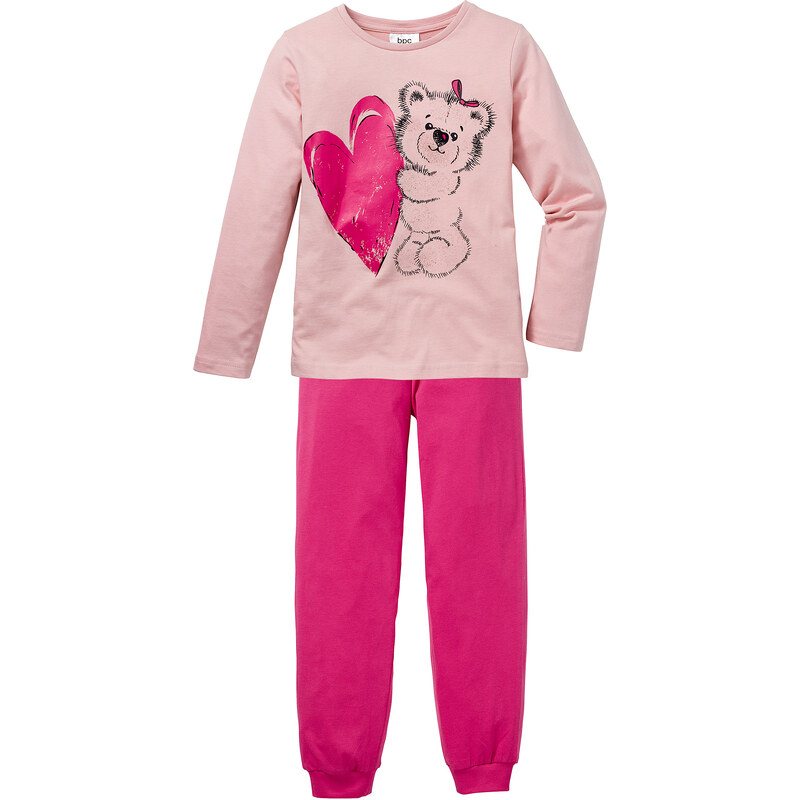 bpc bonprix collection Pyjama (2-tlg.), Gr. 92/98-152/158 in rosa für Mädchen von bonprix