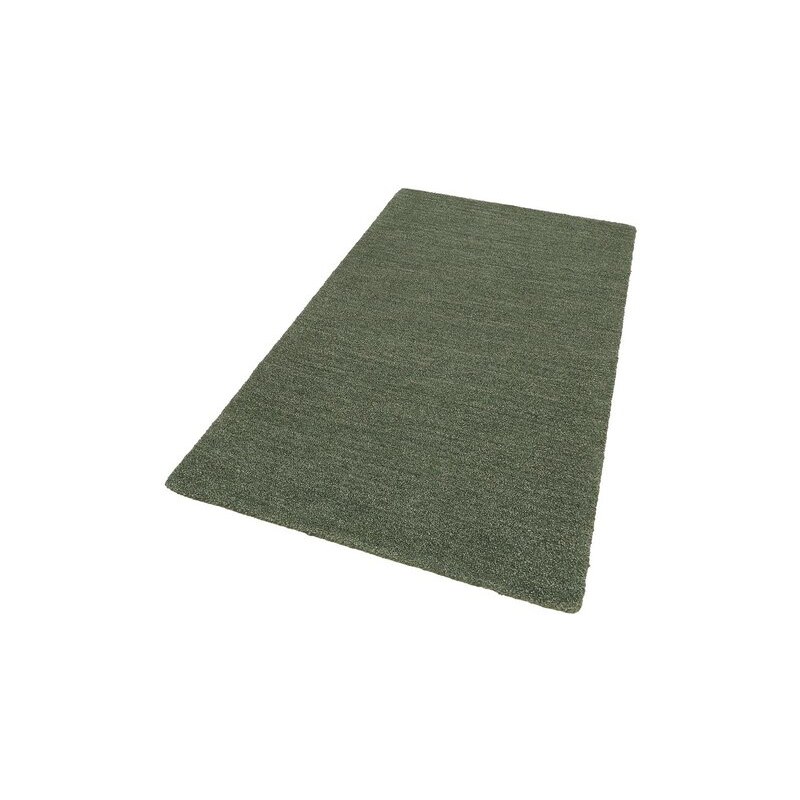 Teppich exklusiv Milano handgearbeitet Schurwolle THEKO EXKLUSIV grün 1 (B/L: 60x90 cm),2 (B/L: 70x140 cm),3 (B/L: 120x180 cm),4 (B/L: 160x230 cm),5 (B/L: 200x200 cm),6 (B/L: 200x290 cm)