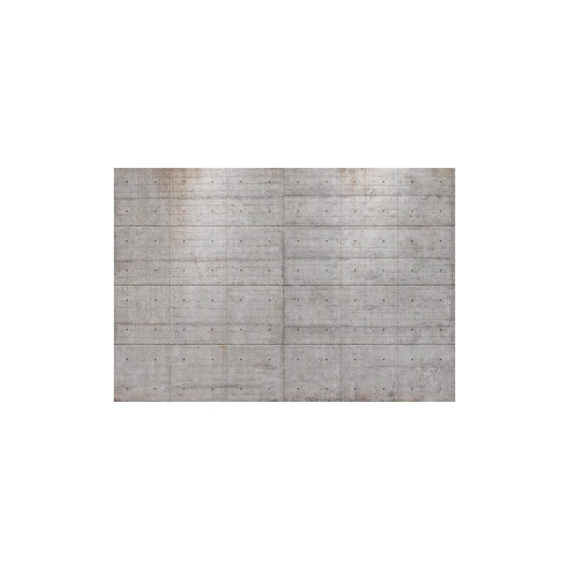 KOMAR Fototapete Concrete Blocks 368/254 cm grau