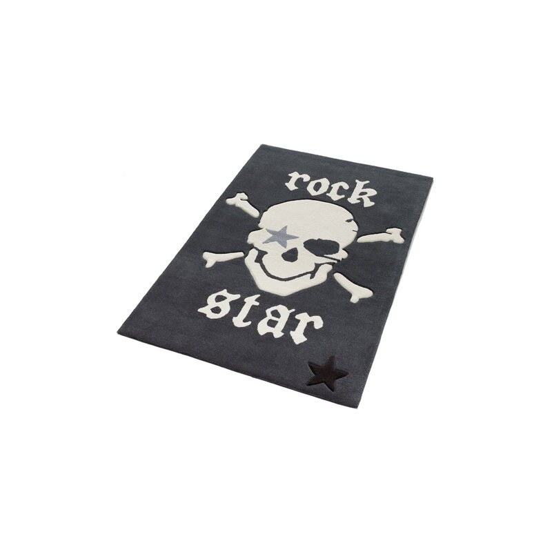 ROCK STAR BABY Teppich Rock Star Baby 702 Konturenschnitt Hoch-Tief-Struktur grau 3 (B/L: 130x190 cm),4 (B/L: 160x230 cm)