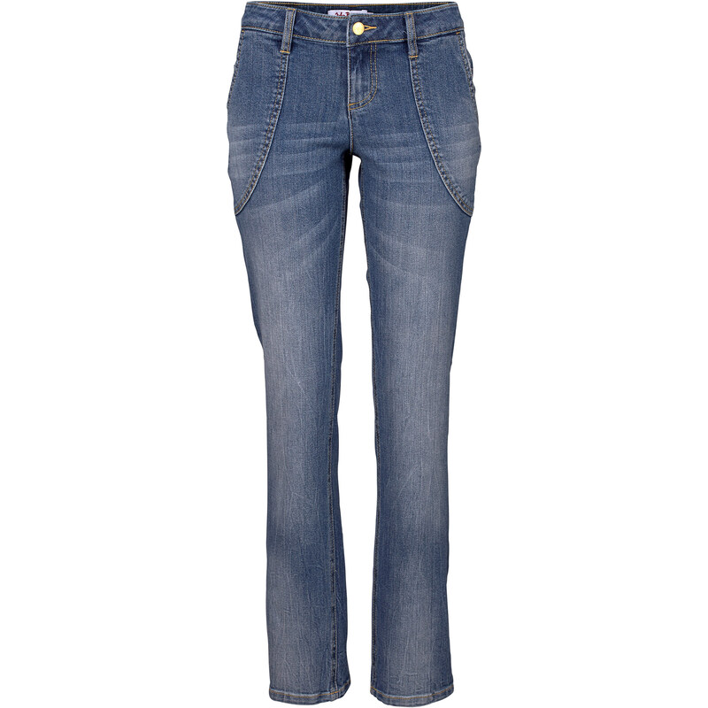 John Baner JEANSWEAR Stretch-Jeans STRAIGHT, Lang in blau für Damen von bonprix