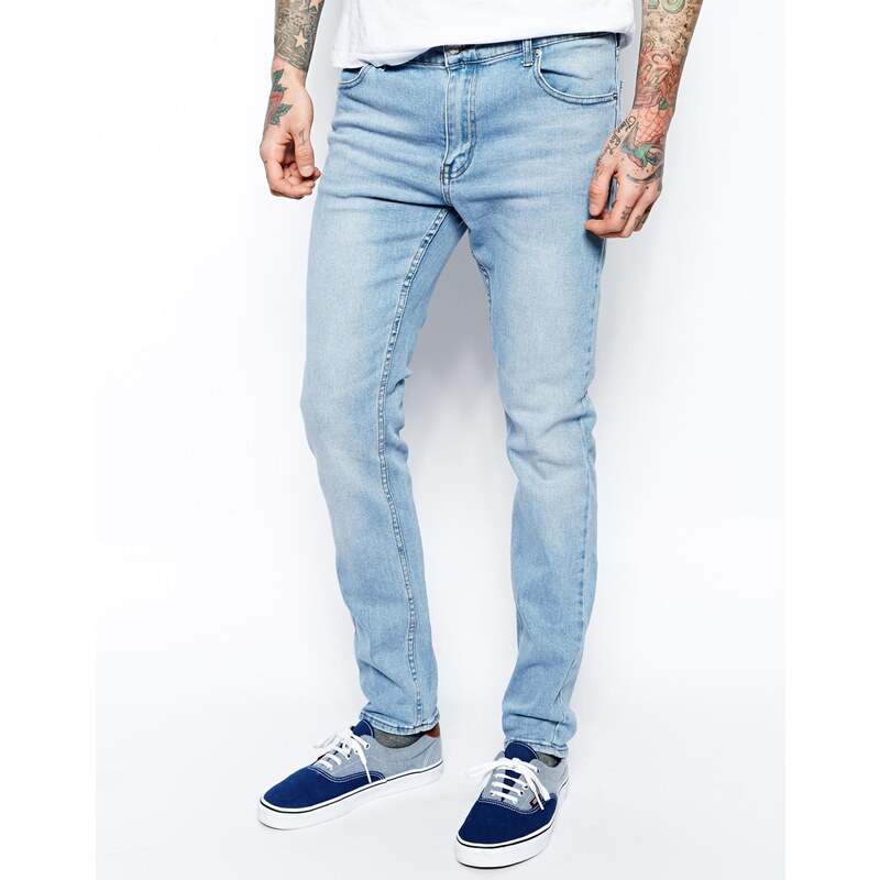 Cheap Monday - Enge Jeans in Stonewash-Blau - Blau