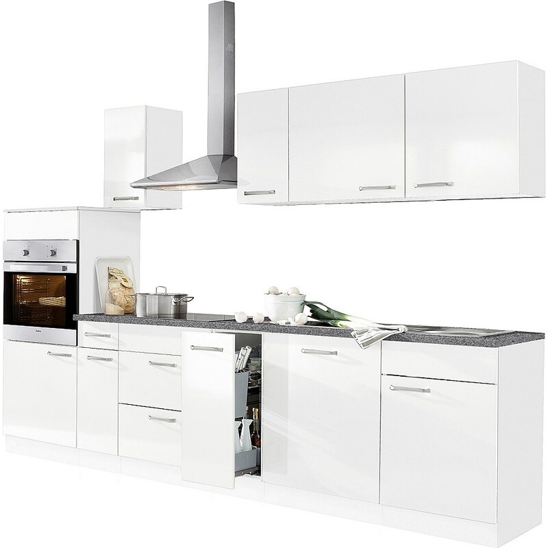 Küchenzeile mit E-Geräten »Basel«, Breite 290 cm