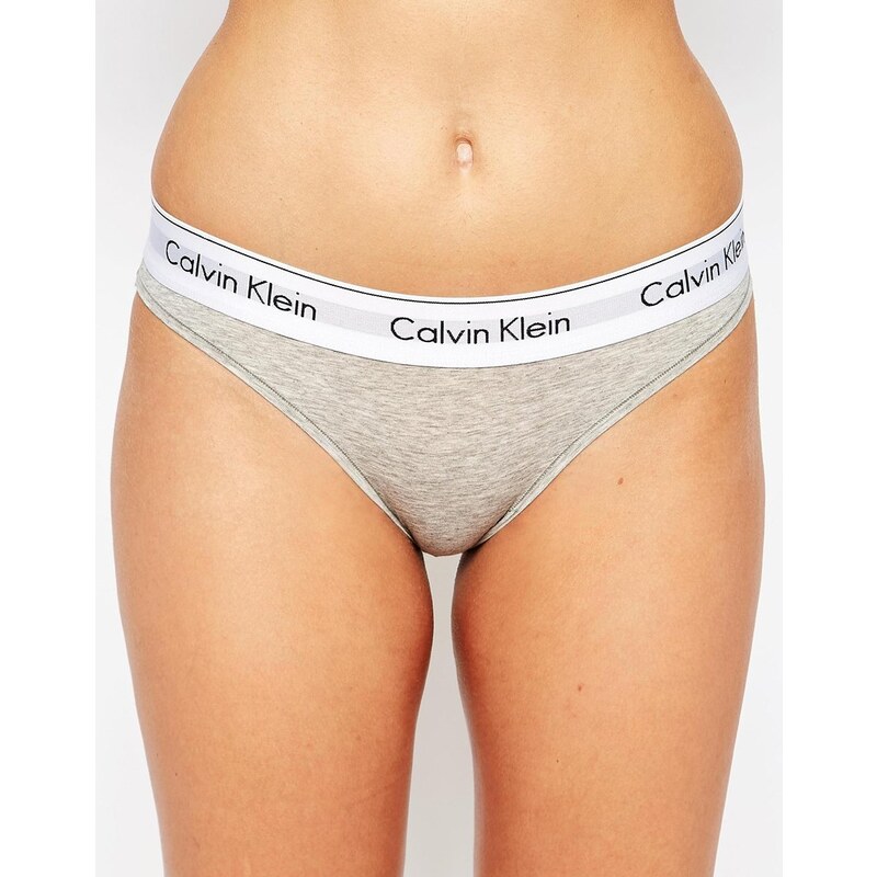 Calvin Klein - Modische Bikinihose aus Baumwolle - Heidegrau
